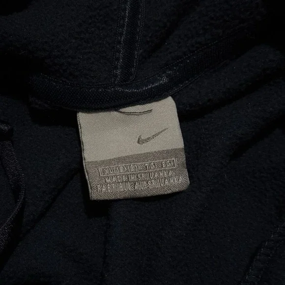 Nike Sportwear Hoodie Womens XL Blue Funnel Neck Fleece Sweatshirt Vintage - Picture 3 of 6